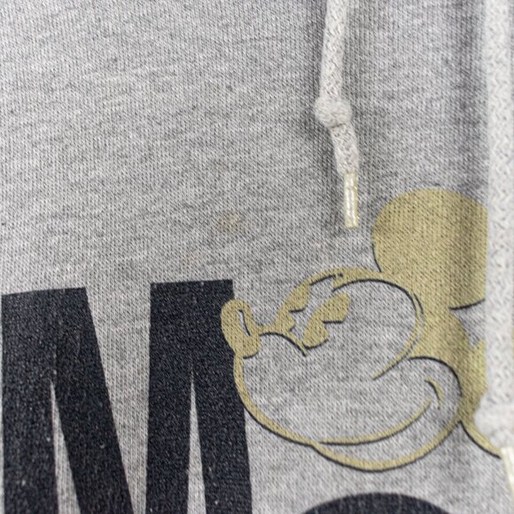 Mickey Inc Mickey Mouse Spell Out Color Block Hoodie Sweatshirt Large VTG 90s - Picture 11 of 11